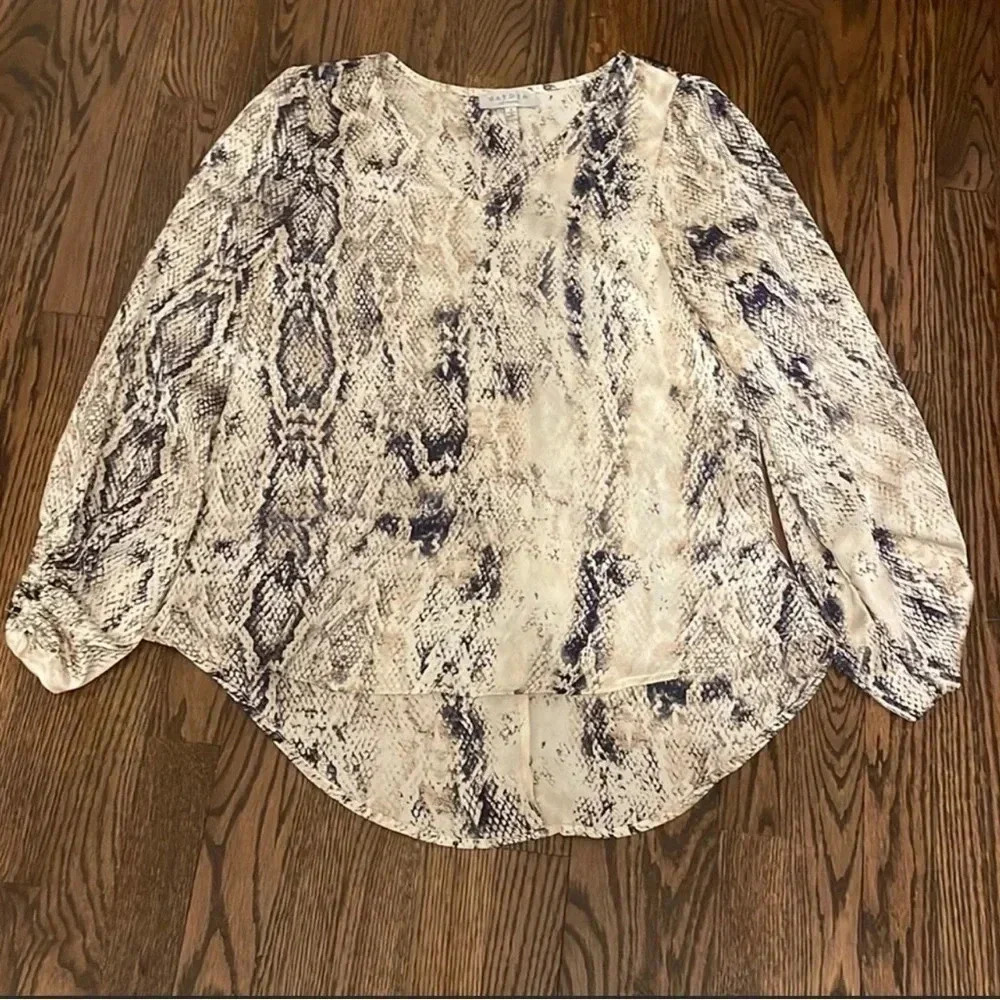 Hayden Python Snakeskin printed blouse - size sma… - image 1